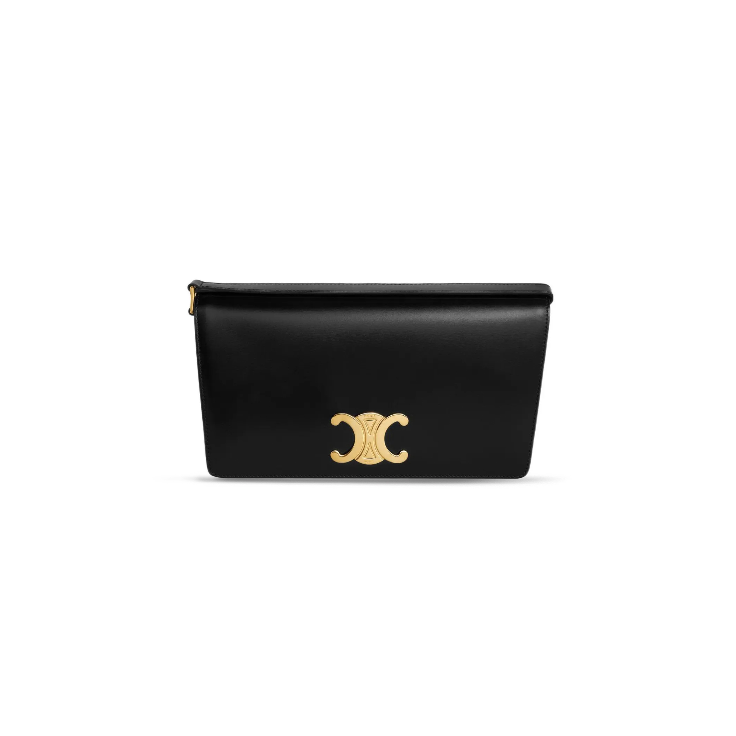 Ce**e shoulder bag in trapeze triomphe shiny calfskin 199283bf4.38no (26.2*14.5*2cm)